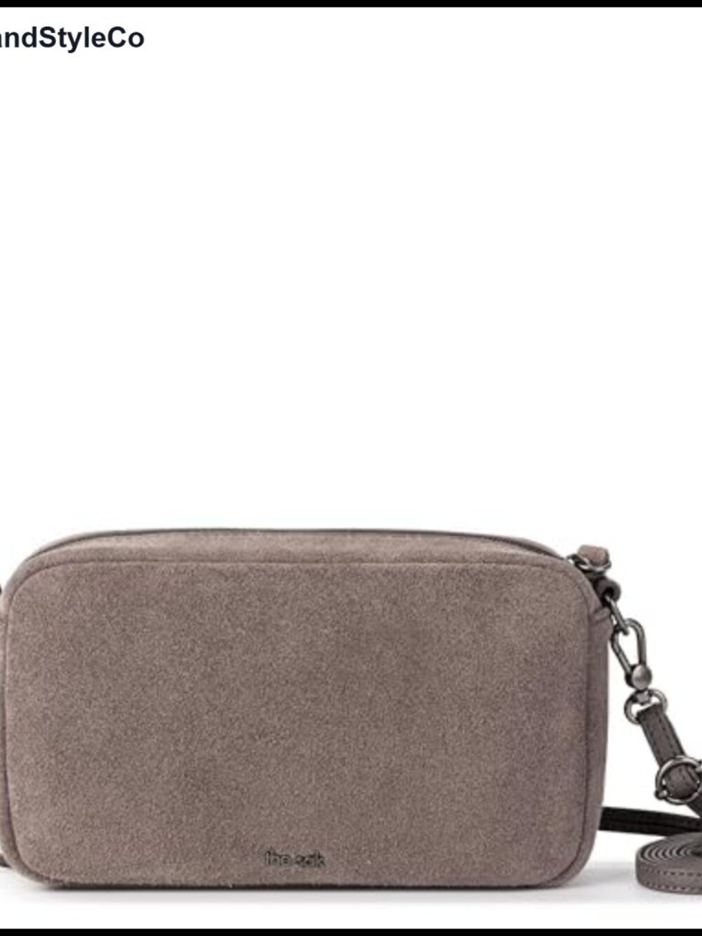 Suede Smartphone Crossbody Bag with Adjustable Strap